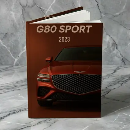Genesis G80 Sport Front View Dark Red
