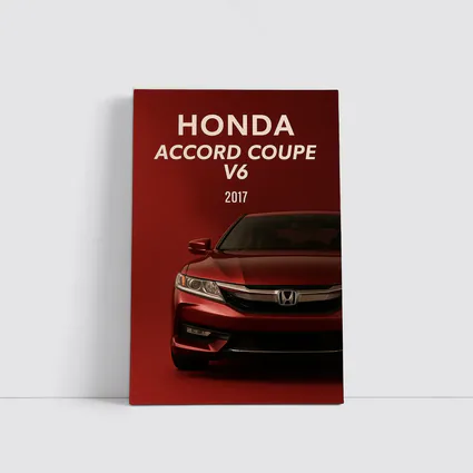 Honda Accord Coupe V6 Red Background