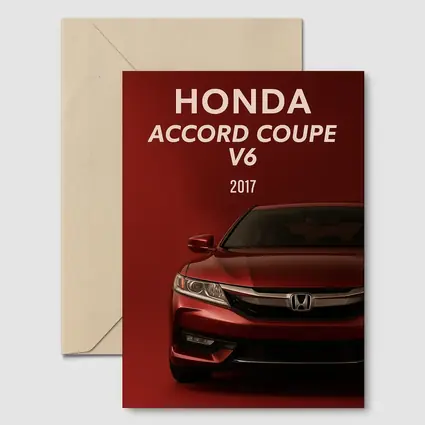 Honda Accord Coupe V6 Red Background