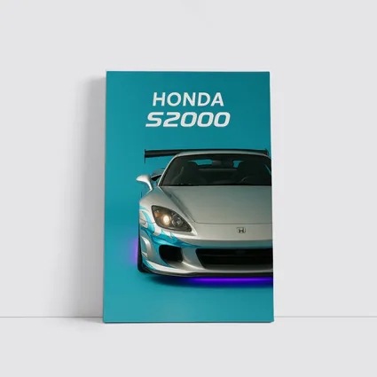 Honda S2000 Sports Car Teal Background