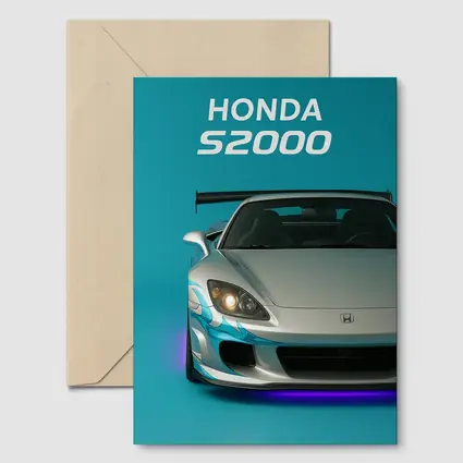 Honda S2000 Sports Car Teal Background