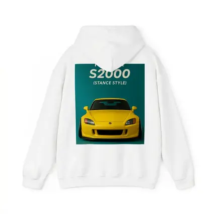 Honda S2000 Stance Style Yellow Teal Background