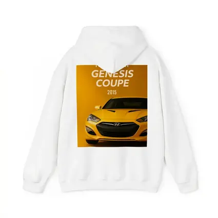Hyundai Genesis Coupe Yellow Sports Car Art