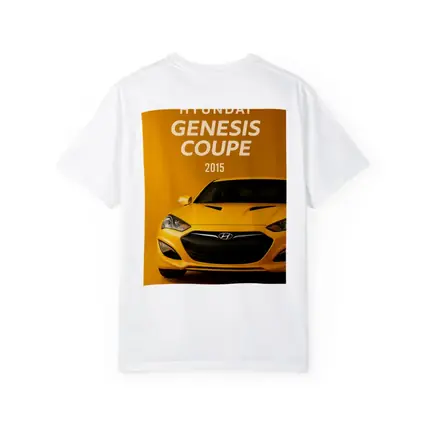 Hyundai Genesis Coupe Yellow Sports Car Art