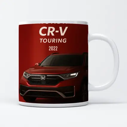 Honda CR-V Touring SUV Red Background