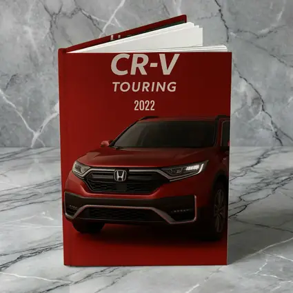 Honda CR-V Touring SUV Red Background