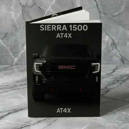 GMC Sierra AT4X Black Truck Dark Background