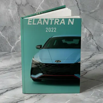 Hyundai Elantra N Front View Teal Background