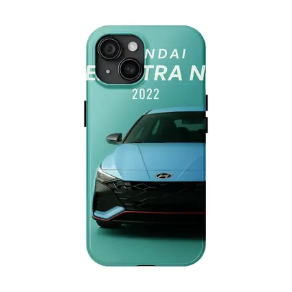 Hyundai Elantra N Front View Teal Background