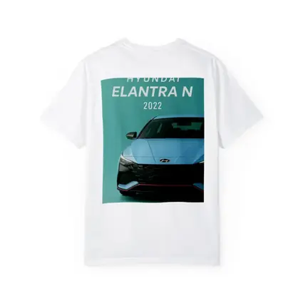 Hyundai Elantra N Front View Teal Background