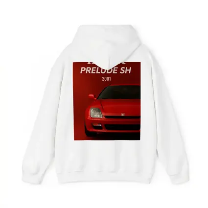 Honda Prelude SH Red Car Art