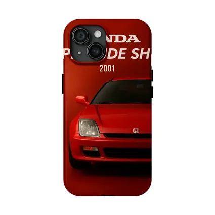 Honda Prelude SH Red Car Art