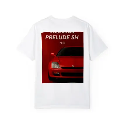 Honda Prelude SH Red Car Art