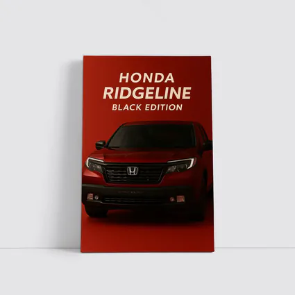Honda Ridgeline Black Edition Red Background