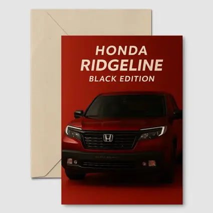 Honda Ridgeline Black Edition Red Background