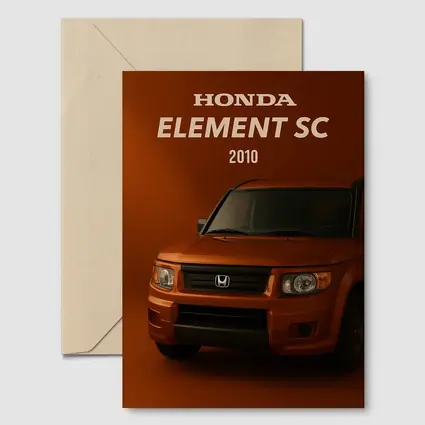 Honda Element SC Orange Studio Art
