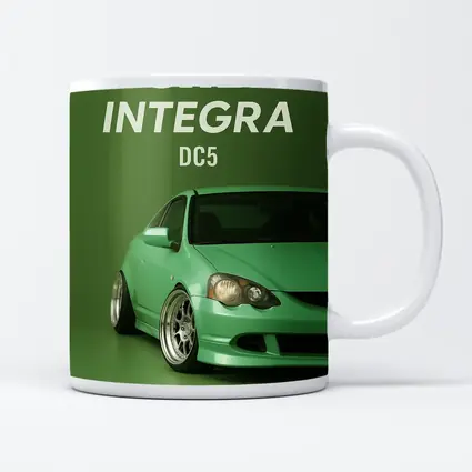 Honda Integra DC5 Green Stance Car Art