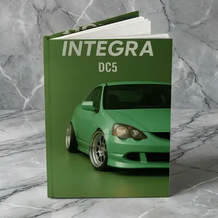 Honda Integra DC5 Green Stance Car Art