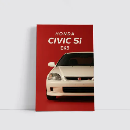Honda Civic Si EK9 Red Background
