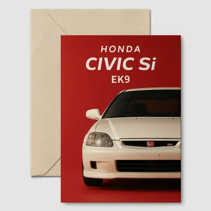 Honda Civic Si EK9 Red Background