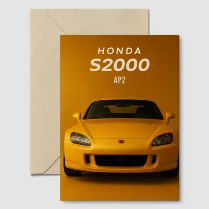Honda S2000 AP2 Yellow Studio Shot