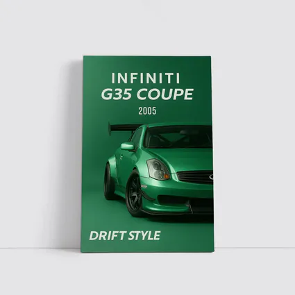 Infiniti G35 Coupe Green Drift Style