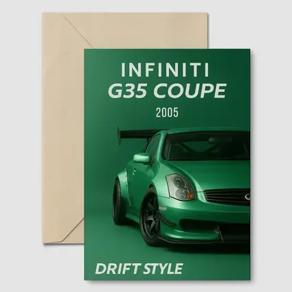 Infiniti G35 Coupe Green Drift Style