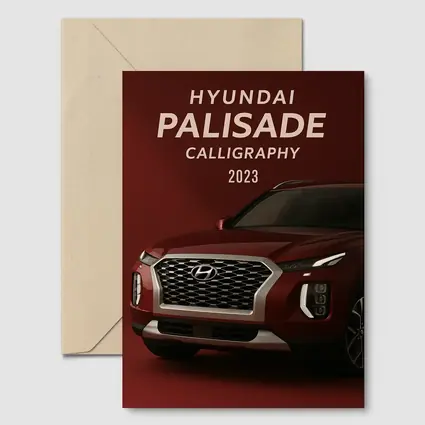 Hyundai Palisade Calligraphy SUV Dark Red