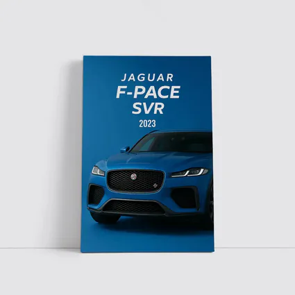 Jaguar F-Pace SVR Blue Studio Shot