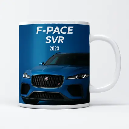 Jaguar F-Pace SVR Blue Studio Shot