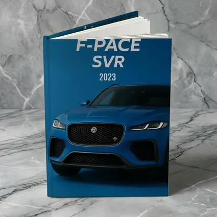 Jaguar F-Pace SVR Blue Studio Shot