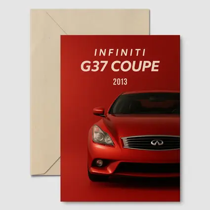 Infiniti G37 Coupe Red Minimal Background