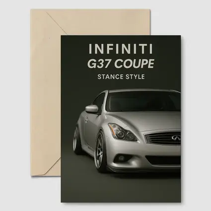 Infiniti G37 Coupe Stance Style Silver