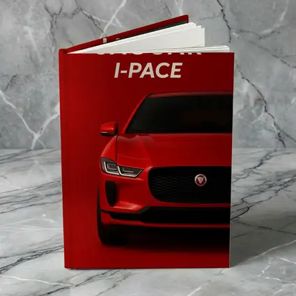Jaguar I-Pace Red Electric SUV Art