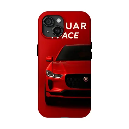 Jaguar I-Pace Red Electric SUV Art