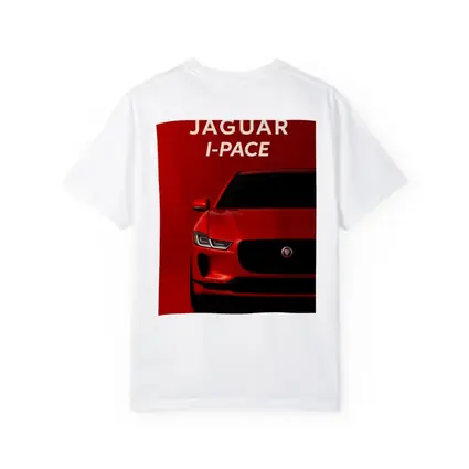 Jaguar I-Pace Red Electric SUV Art