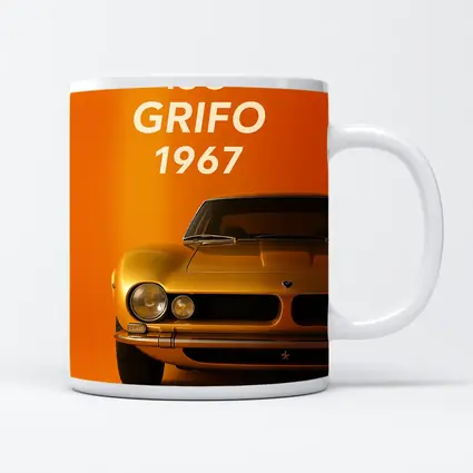 Iso Grifo 1967 Classic Car Orange Background