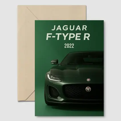 Jaguar F-Type R Green Sports Car Front