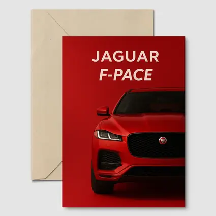 Jaguar F-Pace Red SUV Front View
