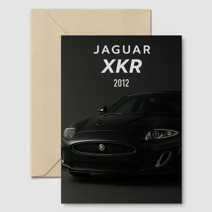 Jaguar XKR 2012 Black Sports Car Dark