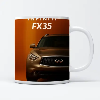 Infiniti FX35 SUV Bold Orange Background