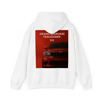 Jeep Grand Cherokee Trackhawk Red Background Art