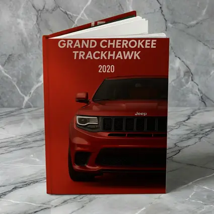 Jeep Grand Cherokee Trackhawk Red Background Art