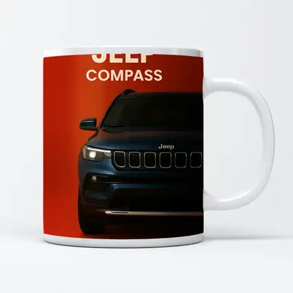Jeep Compass SUV Bold Red Background