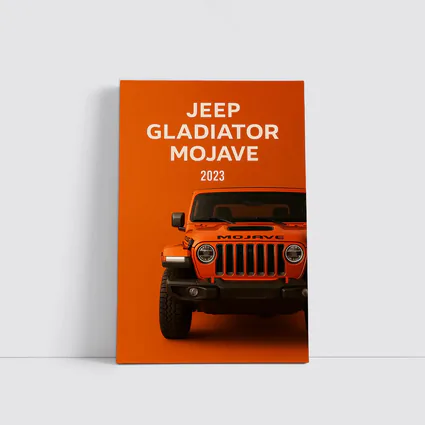 2023 Jeep Gladiator Mojave Orange Wall Art