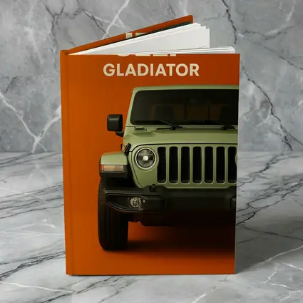 Jeep Gladiator Front View Orange Background