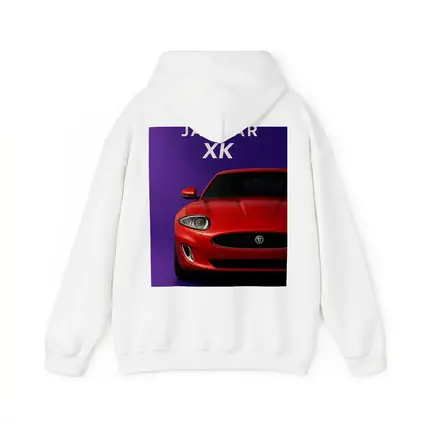 Jaguar XK Red Car Purple Background