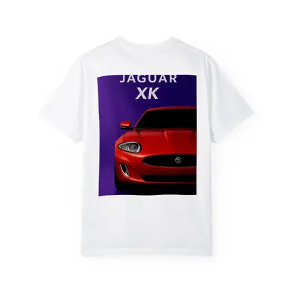 Jaguar XK Red Car Purple Background