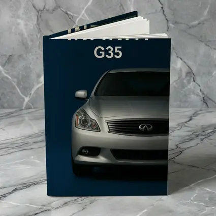 Infiniti G35 Silver Front View Dark Blue