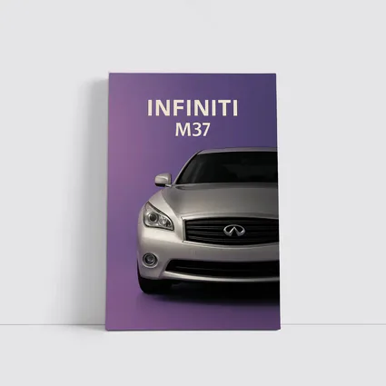 Infiniti M37 Silver Car Purple Background